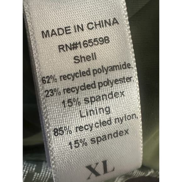 Andie The Amalfi One-Piece Swim Dress Seagrass Green Anthro Houndstooth Size XL - Picture 10 of 12